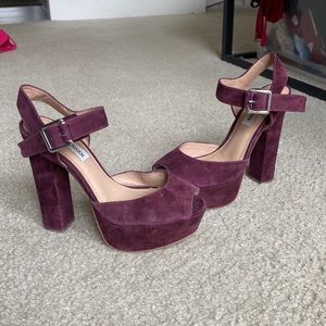Purple Suede Steve Madden Heels!!